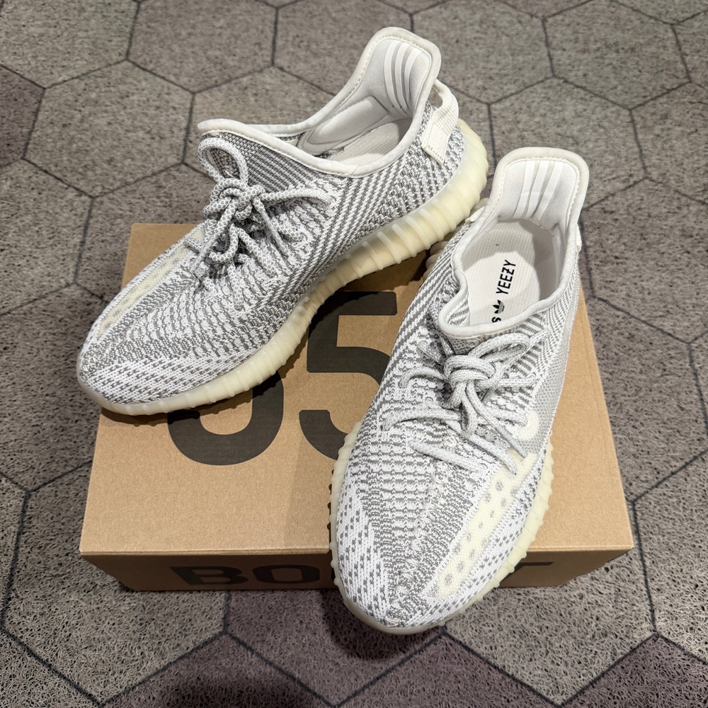 ADIDAS YEEZY Boost 350 V2 Sneakers, Static, Size 8.5